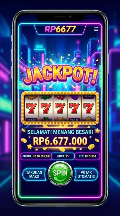 Tampilan utama aplikasi rp6677 yang sederhana dan modern.
